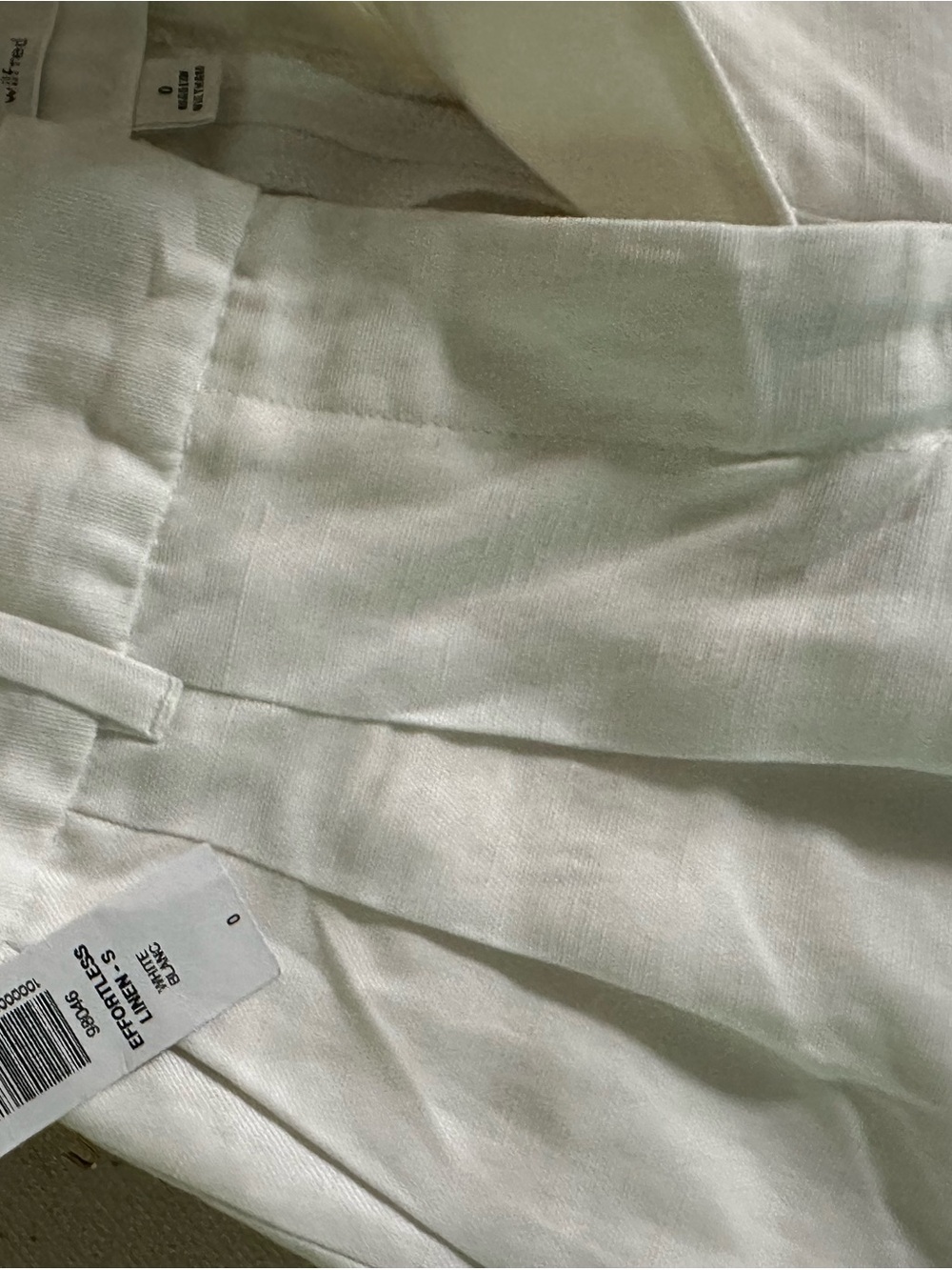 Aritzia Wide-Leg Linen-Blend Pants in White - Picture 7 of 7